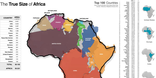 How Big is Africa? Bigger than you think. - Mr. Graham Social Studies